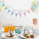 Triangle Hat Style Pennant Banner Fabric Kids Birthday Party Hanging Decor