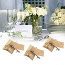 50 Sets Vintage Pillow Candy Box Key Bottle Openers Gift Tag Wedding Favor