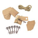 50 Sets Vintage Pillow Candy Box Key Bottle Openers Gift Tag Wedding Favor