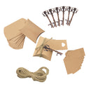 50 Sets Vintage Pillow Candy Box Key Bottle Openers Gift Tag Wedding Favor