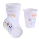 Pack of 8pcs Happy Birthday Deisgn Paper Cup Party Table Decoration
