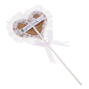 Love Heart Shape Lace Cupcake Picks Toppers for Birthday Wedding Decoration