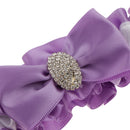 Wedding Woman Bridal Satin Garter Rhinestone Satin Bow Toss Garter Leg Ring