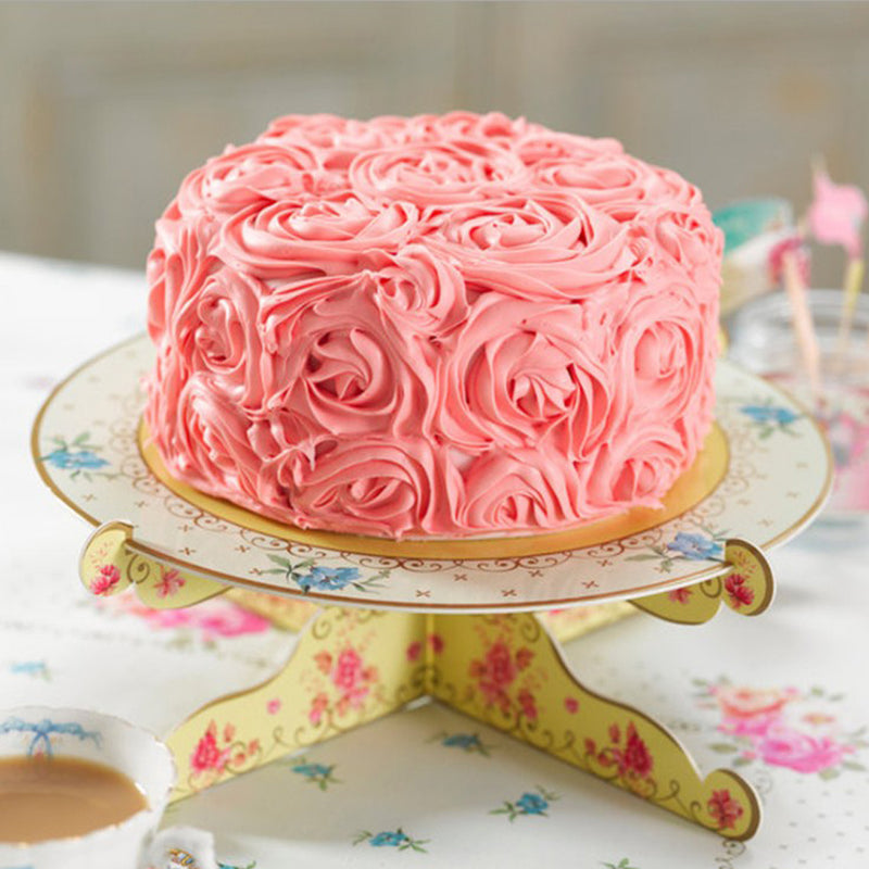 1 Tier Cardboard Party Cupcake Display Stand/Dessert Stand Cupcake/Folding Cake Rack for Birthday,Party,Wedding