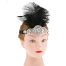 1920s Headpiece Feather Flapper Crystal Headband Headpiece For Women Lady