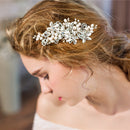 Elegant Wedding Bridal Side Pears Hair Clips Crystal Hair Pins Hair Jewelry