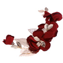 Elegant Bridal Bridesmaid Flower Leaf Side Hair Clip Wedding Prom Headpieces