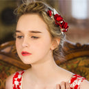 Elegant Bridal Bridesmaid Flower Leaf Side Hair Clip Wedding Prom Headpieces
