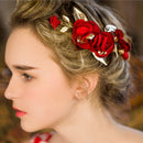 Elegant Bridal Bridesmaid Flower Leaf Side Hair Clip Wedding Prom Headpieces