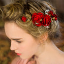 Elegant Bridal Bridesmaid Flower Leaf Side Hair Clip Wedding Prom Headpieces