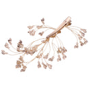 Golden Bridal Side Hair Clips Rhinestone Hair Pins Wedding Hair Jewelry Gift