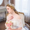 Elegant Pearls Bridal Bridesmaid Flower Side Hair Clip Wedding Party Jewelry