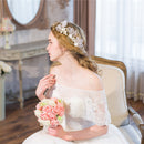 Elegant Pearls Bridal Bridesmaid Flower Side Hair Clip Wedding Party Jewelry