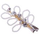 Bridal Wedding Golden Pearls Hair Clips Barrette Hair Jewelry Gifts