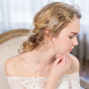 Bridal Wedding Golden Pearls Hair Clips Barrette Hair Jewelry Gifts
