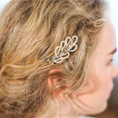 Bridal Wedding Golden Pearls Hair Clips Barrette Hair Jewelry Gifts