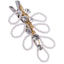 Bridal Wedding Golden Pearls Hair Clips Barrette Hair Jewelry Gifts