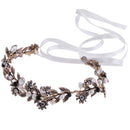 Vintage Rhinestone Pearl Headband Wedding Bridal Tiara Hair Band Head Piece Gift