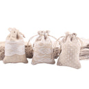 Jute Drawstring Burlap Gift Bags Pouches for Wedding Party Favor