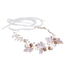 Diamante Rhinestone Leaf Headband Wedding Bridal Tiara Hair Band Head Piece Gift
