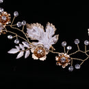 Diamante Rhinestone Leaf Headband Wedding Bridal Tiara Hair Band Head Piece Gift