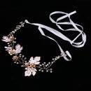 Diamante Rhinestone Leaf Headband Wedding Bridal Tiara Hair Band Head Piece Gift