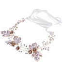 Diamante Rhinestone Leaf Headband Wedding Bridal Tiara Hair Band Head Piece Gift