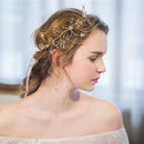 Elegant Pearls Rhinestone Bridal Bridesmaid Headband Wedding Party Jewelry