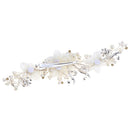 Elegant Pearls Rhinestone Flower Bridal Bridesmaid Hair Clip Wedding Jewelry