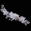 Elegant Pearls Rhinestone Flower Bridal Bridesmaid Hair Clip Wedding Jewelry