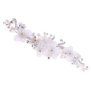 Elegant Pearls Rhinestone Flower Bridal Bridesmaid Hair Clip Wedding Jewelry