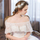Elegant Pearls Rhinestone Flower Bridal Bridesmaid Hair Clip Wedding Jewelry