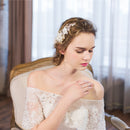 Elegant Pearls Rhinestone Flower Bridal Bridesmaid Hair Clip Wedding Jewelry