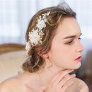 Elegant Pearls Rhinestone Flower Bridal Bridesmaid Hair Clip Wedding Jewelry