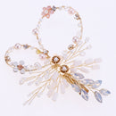 Elegant Pearls Rhinestone Side Hair Clip Wedding Bridal Party Hair Jewelry
