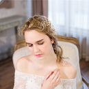Elegant Pearls Rhinestone Side Hair Clip Wedding Bridal Party Hair Jewelry