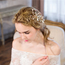 Elegant Pearls Rhinestone Side Hair Clip Wedding Bridal Party Hair Jewelry