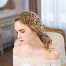 Elegant Pearls Rhinestone Side Hair Clip Wedding Bridal Party Hair Jewelry