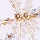 Elegant Pearls Rhinestone Side Hair Clip Wedding Bridal Party Hair Jewelry