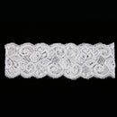 Elegant Lady Girls Lace Sating RIbbon Bow Crystal Garter for Bridal To Be Accessories