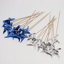 Pack of 50pcs ColorfuL Foil Windmill Fruit Tropical Party Table Decor