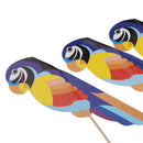 Pack of 50pcs Colorful Foil Parrot Fruit Sticks Cupcake Picks Party Cake Decoration