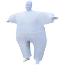 Funny Adult Inflatable Chub Costume Halloween Party Fat Suit Dress White
