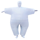 Funny Adult Inflatable Chub Costume Halloween Party Fat Suit Dress White