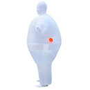 Funny Adult Inflatable Chub Costume Halloween Party Fat Suit Dress White