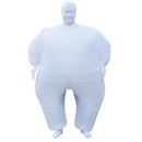 Funny Adult Inflatable Chub Costume Halloween Party Fat Suit Dress White