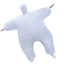 Funny Adult Inflatable Chub Costume Halloween Party Fat Suit Dress White