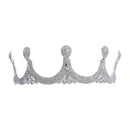 Elegant Drop Style Rhinestone Crown Tiara Earring Set Wedding Bridal Jewelry