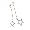 Elegant Crystal Rhinestone Dangle Drop Star Earrings Wedding Pageant Jewelry