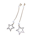 Elegant Crystal Rhinestone Dangle Drop Star Earrings Wedding Pageant Jewelry